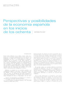 Perspectivas y posibilidades de la economía española en los