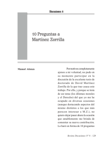 10 preguntas a Martínez Zorrilla