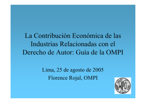 La Contribución Económica de las Industrias Relacionadas con el