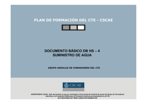 DB HS-4: Suministro de Agua (CTE) - Gu&iacute;a