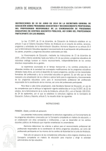 Instrucciones de 30 de junio de la Secretaria