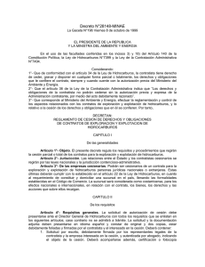 DE-28148 Reglamento cesión derechos contratos con hidrocarburos