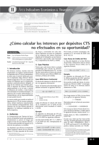 ¿Cómo calcular los intereses por depósitos CTS no efectuados en