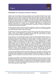 Habilidades de coaching co-activo®: Intuición