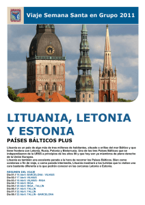 lituania, letonia y estonia