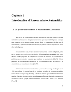 Capítulo 1 Introducción al Razonamiento Automático