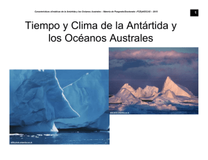 Tiempo y Clima de la Antártida y los Océanos Australes