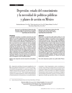 Depresión: estado del conocimiento y la necesidad de