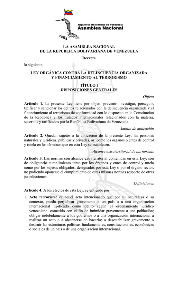 10 Ley Contra Delincuencia Organizada 1 Ley Contra La Delincuencia