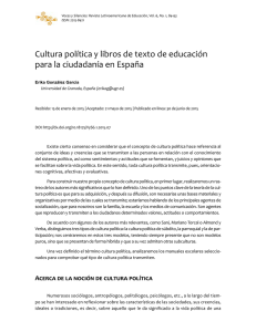 Cultura política y libros de texto de educación para la ciudadanía en