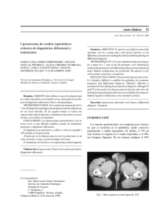Liposarcoma de cordón espermático: criterios de diagnóstico