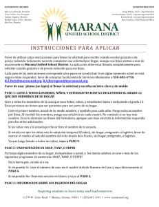 instrucciones para aplicar - Marana Unified School District