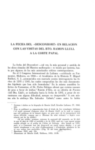 LA FECHA DEL «DESCONHORT - Biblioteca Digital de les Illes