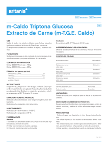 m-Caldo Triptona Glucosa Extracto de Carne