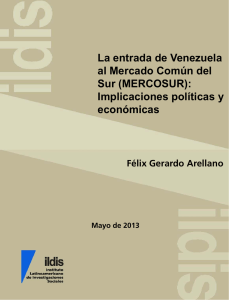 La entrada de Venezuela al Mercado Común del Sur (MERCOSUR