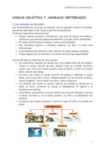 Tema 7 Animales vertebrados - CEPER Eloy Vaquero (Córdoba)