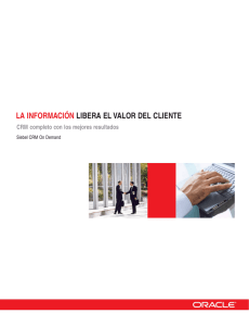 Siebel CRM On Demand Brochure: Spanish