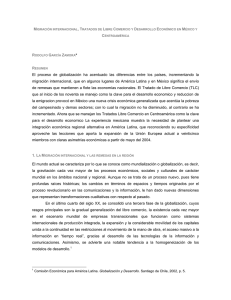 migración internacional, tratados de libre comercio y desarrollo