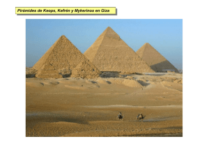 Pirámides de Keops, Kefrén y Mykerinos en Giza Pirámides de