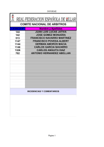 XXXI Campeonato de Billar 3 bandas Div.Honor Sede Alicante