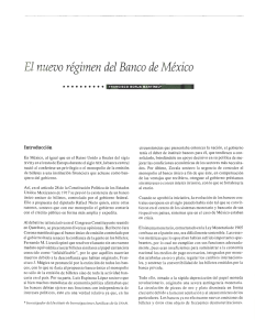 El nuevo régimen del Banco de México