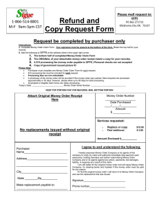 Refund and Copy Request Form - Sigue Money Transfer Services