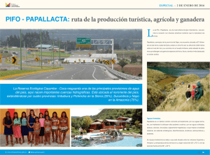 PAPALLACTA: ruta de la producción turística, agrícola y ganadera