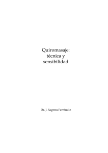 Quiromasaje: técnica y sensibilidad