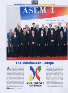 La Fundación Asia - Europa - Asia