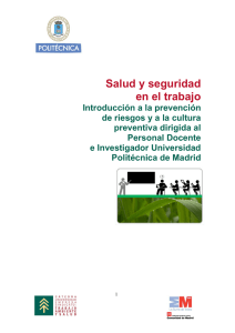 Riesgos para la salud y seguridad - Universidad Politécnica de Madrid