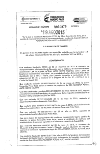 ÿþRESOLUCION 0002879-2015 - Ministerio de Transporte