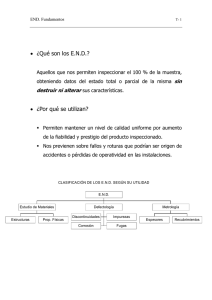 &bull; &iquest;Qu&eacute; son los E.N.D.? &bull; &iquest;Por qu&eacute; se utilizan?
