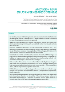 afectación renal en las enfermedades sistémicas