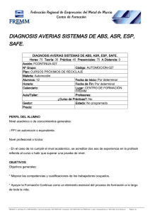 diagnosis averias sistemas de abs, asr, esp, safe.