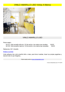 VINILO AMARILLO LISO Vinilos A Metros