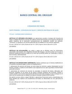 Convenios de Pagos - Banco Central del Uruguay
