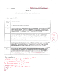 Page 1 Date : Nom(s) : ſĂ)CLYHO K \la Groupe : IB2 Grille de