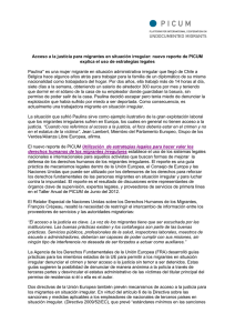 Acceso a la justicia para migrantes en situación irregular