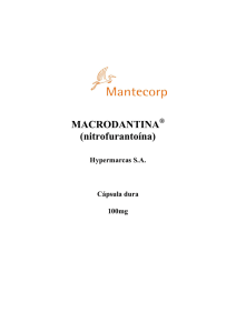 MACRODANTINA (nitrofurantoína)