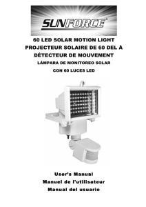 60 led solar motion light projecteur solaire de 60 del à détecteur de