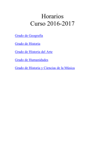 Horarios Curso 2016-2017