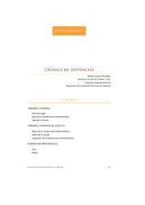 crónica de sentencias - Junta de Castilla y León