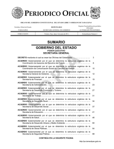 periodico oficial - Transparencia - Gobierno del Estado de Tamaulipas