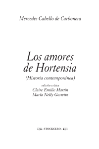Los amores de Hortensia. (PDF Available)