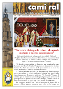 “Corremos el riesgo de reducir el sagrado misterio a buenos