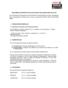 Reglamento 2015 - Rotax Max Perú