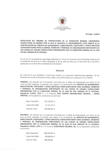 CONTRATACIÓN DEL SERVICIO DE ALOJAMIENTO