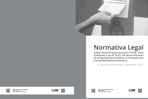 Normativa Legal - Dirección Nacional Electoral