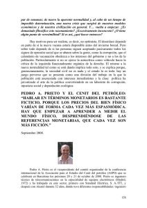 PEDRO A. PRIETO Y EL CENIT DEL PETRóLEO: HABLAR EN T