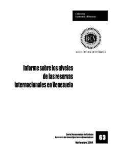 Informe Reservas para AN - Banco Central de Venezuela